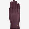 Ivy (purple) - sheepskin leather gloves with wool/cashmere lining & touchscreen feature  - Schwartz & von Halen - US - 1