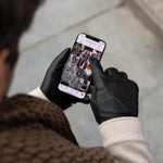 Jake (black) - sheepskin gloves with warm fleece lining & touchscreen feature  - Schwartz & von Halen - US - 5