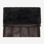 Jake (dark brown) - sheepskin gloves with warm fleece lining & touchscreen feature  - Schwartz & von Halen - US - 3