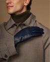Jake (navy) - Sheepskin gloves with warm fleece lining & touchscreen feature