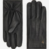 Jaxon (black) - goatskin leather gloves with luxurious faux fur lining & touchscreen feature  - Schwartz & von Halen - US - 2