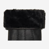 Jaxon (black) - goatskin leather gloves with luxurious faux fur lining & touchscreen feature  - Schwartz & von Halen - US - 3