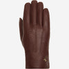 Jaxon (brown) - goatskin leather gloves with luxurious faux fur lining & touchscreen feature - Schwartz & von Halen - US - 1