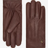 Jaxon (brown) - goatskin leather gloves with luxurious faux fur lining & touchscreen feature - Schwartz & von Halen - US - 2