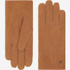 Josie (camel) - suede goatskin leather gloves with luxurious sheep fur lining  - Schwartz & von Halen - US - 2