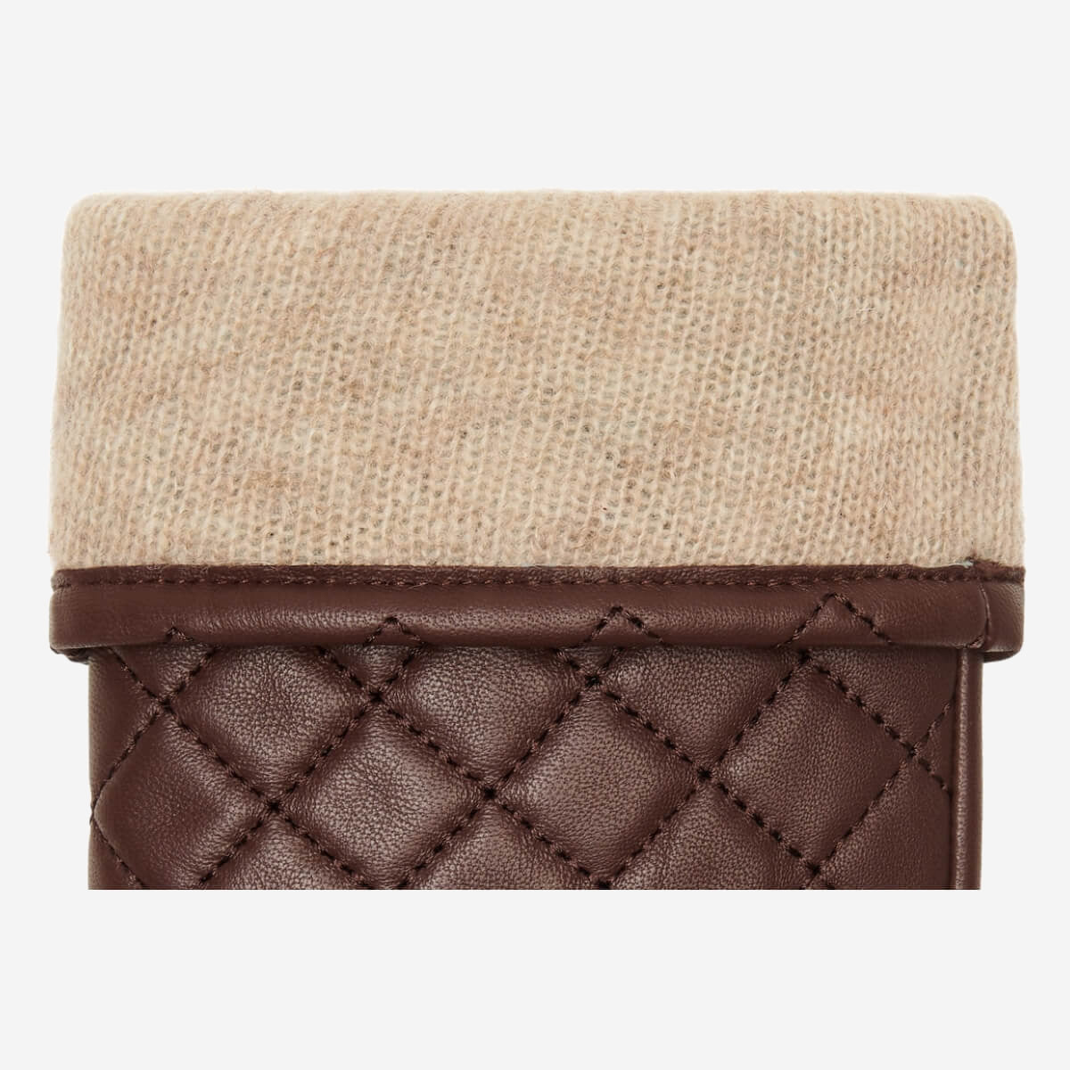 Kira (brown) - sheepskin leather gloves with wool/cashmere lining & touchscreen feature  - Schwartz & von Halen - US - 3
