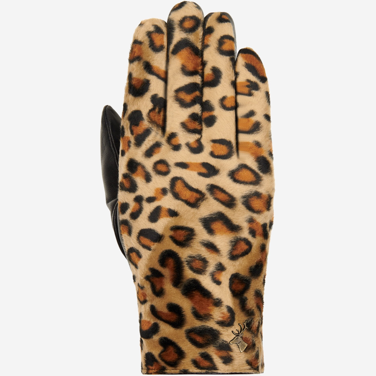 Lederhandschuhe Damen Leopardenmuster - Wollfutter