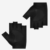 Liam (black) - Classic men’s fingerless lambskin driving gloves