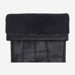 Lily (black) - sheepskin leather gloves with warm fleece lining & touchscreen feature  - Schwartz & von Halen - US - 3