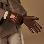 Marley (brown) – luxurious driving gloves made of American deerskin leather - Schwartz & von Halen - EU - 8