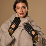 Marley (black) – luxurious driving gloves made of American deerskin leather - Schwartz & von Halen - EU - 6