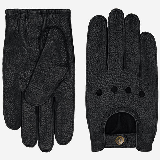 Marley (black) – luxurious driving gloves made of American deerskin leather - Schwartz & von Halen - EU - 2