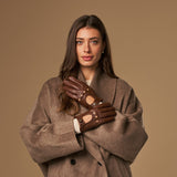 Marley (brown) – luxurious driving gloves made of American deerskin leather - Schwartz & von Halen - US - 3
