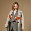 Marley (cognac) – Luxurious women's driving gloves made of American deerskin leather