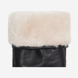 Mia – stylish leather mittens with luxurious lambswool lining & touchscreen feature  - Schwartz & von Halen - US - 3