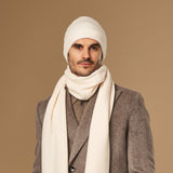 Mischa (cream) - premium beanie made of soft Merino wool (unisex) - Schwartz & von Halen - EU - 8