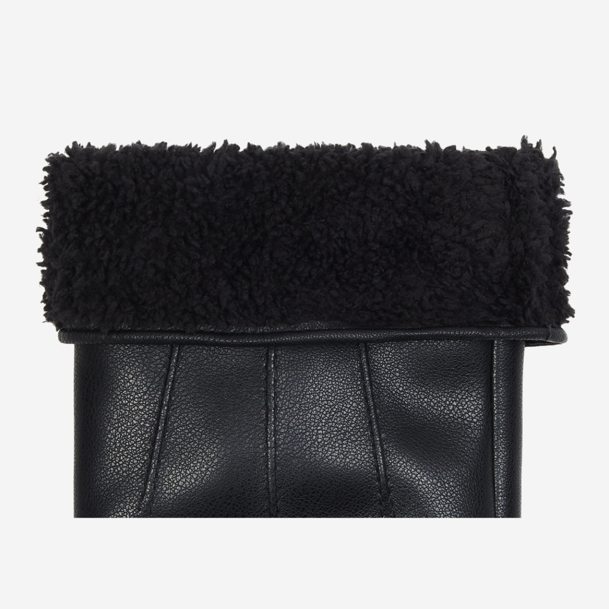 Musk - vegan leather gloves with fleece lining & touchscreen feature  - Schwartz & von Halen - US - 3