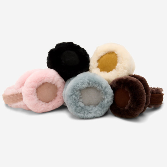 Nathaly (grey) – warm and stylish earmuffs from natural sheepskin and suede - Schwartz & von Halen - EU - 7