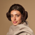 Nathaly (brown) – warm and stylish earmuffs from natural sheepskin and suede - Schwartz & von Halen - EU - 5