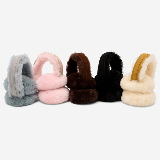 Nathaly (grey) – warm and stylish earmuffs from natural sheepskin and suede - Schwartz & von Halen - EU - 8