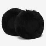 Nathaly (black) – warm and stylish earmuffs from natural sheepskin and suede - Schwartz & von Halen - EU - 4