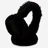 Nathaly (black) – warm and stylish earmuffs from natural sheepskin and suede - Schwartz & von Halen - EU - 2