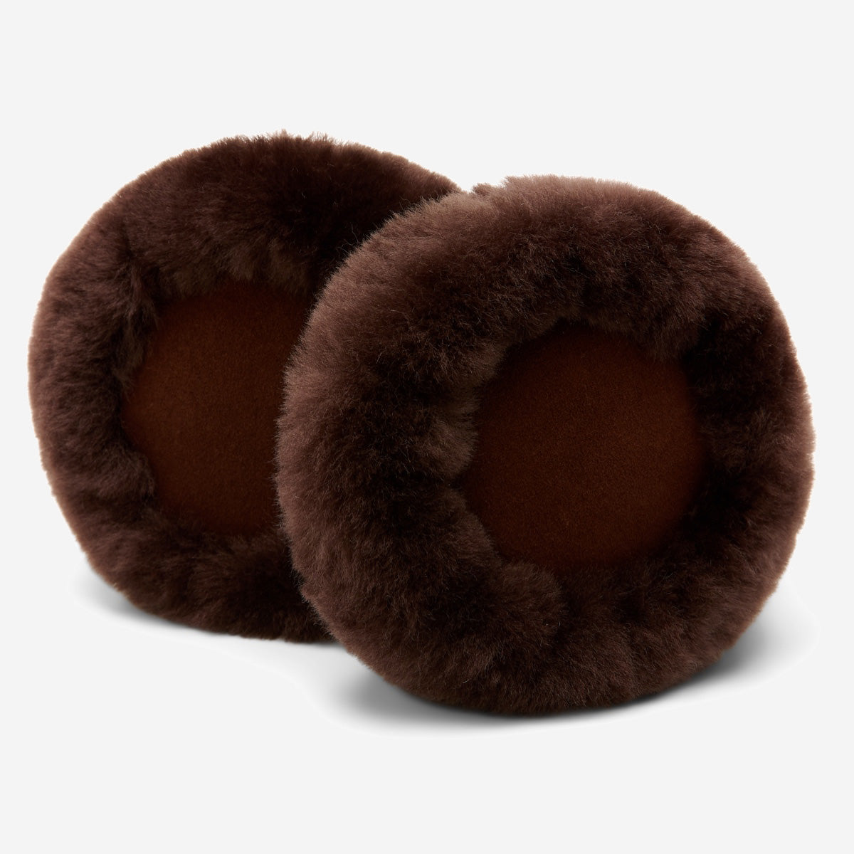 Nathaly (brown) – warm and stylish earmuffs from natural sheepskin and suede - Schwartz & von Halen - EU - 4