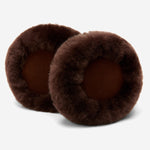 Nathaly (brown) – warm and stylish earmuffs from natural sheepskin and suede - Schwartz & von Halen - EU - 4