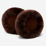 Nathaly (brown) – warm and stylish earmuffs from natural sheepskin and suede - Schwartz & von Halen - EU - 4