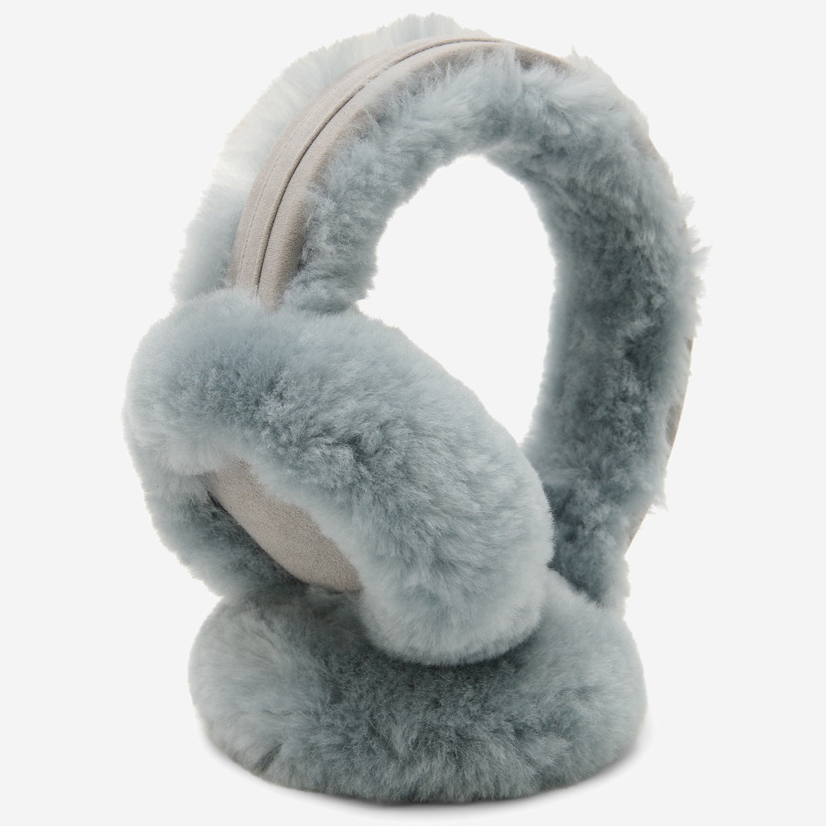 Nathaly (grey) – warm and stylish earmuffs from natural sheepskin and suede - Schwartz & von Halen - EU - 2