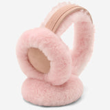 Nathaly (pink) – warm and stylish earmuffs from natural sheepskin and suede - Schwartz & von Halen - EU - 2