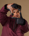 Quinn (brown / black) - Men's waterproof down & Thinsulate™ gloves with touchscreen feature