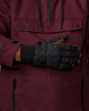 Quinn (brown / black) - Men's waterproof down & Thinsulate™ gloves with touchscreen feature