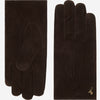 Rex (brown) - suede goatskin leather gloves with luxurious wool/cashmere lining  - Schwartz & von Halen - US - 2