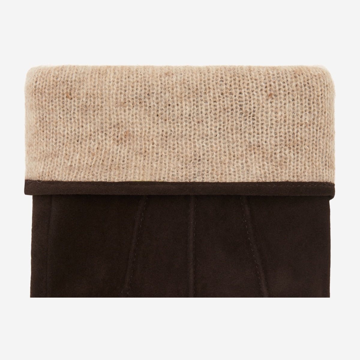 Rex (brown) - suede goatskin leather gloves with luxurious wool/cashmere lining  - Schwartz & von Halen - US - 3