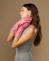 Rosemary Mid-forearm (pink) - Women's lambskin leather gloves with silk lining & touchscreen feature