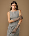 Rosemary Mid-forearm (taupe) - Women's lambskin leather gloves with silk lining & touchscreen feature