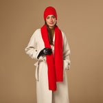 Charlie (red) - premium scarf made of soft Merino wool (unisex) - Schwartz & von Halen - EU - 3