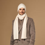 Charlie (cream) - premium scarf made of soft Merino wool (unisex) - Schwartz & von Halen - EU - 6