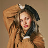 Sienna (black) – Luxurious American deerskin leather gloves with pure cashmere lining