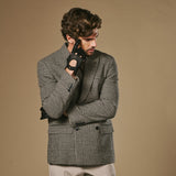 Silvio (black) - Exclusive peccary leather men's driving gloves