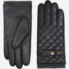 Smith (black) - sheepskin leather gloves with snaps & touchscreen feature - Schwartz & von Halen - US - 2