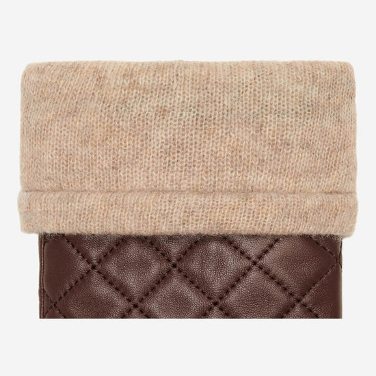 Smith (brown) - sheepskin leather gloves with snap closure & touchscreen feature - Schwartz & von Halen - US - 3