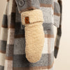 Sophia (beige) - suede teddy mittens with warm faux fur lining  - Schwartz & von Halen - US - 7