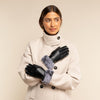 Vera – luxurious leather gloves with faux fur at the wrist and touchscreen feature  - Schwartz & von Halen - US - 11