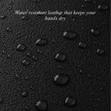 Jaxon (black) - Goatskin leather gloves with luxurious faux fur lining & touchscreen feature