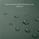 Ivy (dark green) - Sheepskin leather gloves with wool/cashmere lining & touchscreen feature