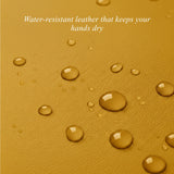 Ivy (yellow) - Sheepskin leather gloves with wool/cashmere lining & touchscreen feature