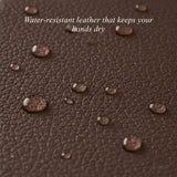 Jaxon (brown) - Goatskin leather gloves with luxurious faux fur lining & touchscreen feature