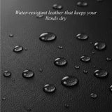 Musk (black) - Vegan leather gloves with fleece lining & touchscreen feature